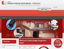 Tablet Screenshot of garagedoorrepairtorrance.biz